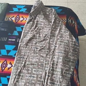 Woolrich Cotton Button Down Fishing Shirt